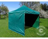 Dancover - Pop up gazebo FleXtents Pop up canopy Folding tent Basic v.2, 3x3 m Green, incl. 4 sidewalls - Green
