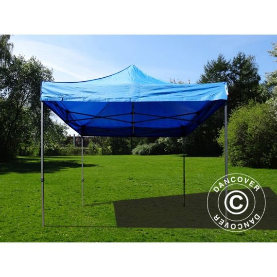 Pop up gazebo FleXtents Pop up canopy Folding tent Basic v.2, 4x4 m Blue - Blue