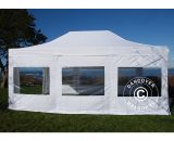 Pop up gazebo FleXtents Pop up canopy Folding tent Xtreme 50 4x6 m White, Flame retardant, incl. 8 sidewalls - White