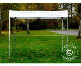 Pop up gazebo FleXtents Pop up canopy Folding tent® PRO Exhibition 3x3 m White, Flame Retardant - White
