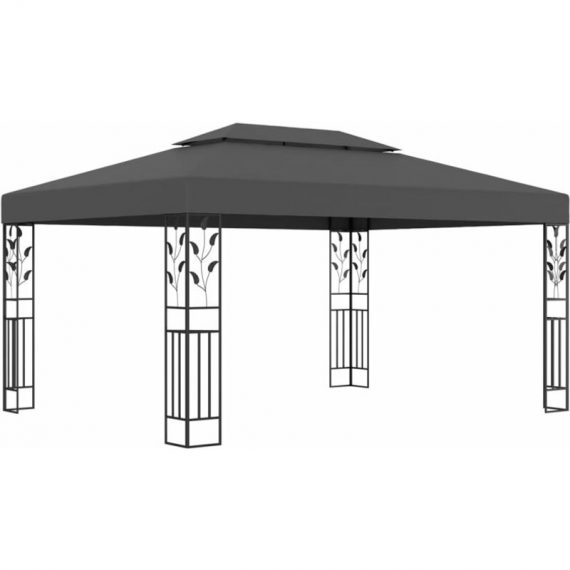 Gazebo with Double Roof 3x4m Anthracite33454-Serial number 48031