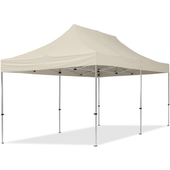 House Of Tents - 3x6 Pop Up Gazebo economy Aluminium 32 mm, cream High Performance Polyester approx. 300g/m² - cream