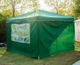 Day Plus - DayPlus Pop up Gazebo with Sides 3m x 3m - Detachable Sides, Heavy Duty Waterproof Instant Sun Shade And Block Wind, Party Tent Outdoor ZD-3X3-G-4-NEW