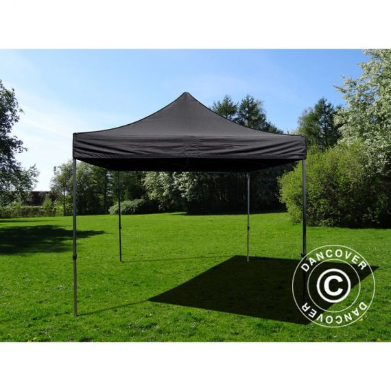 Dancover - Pop up gazebo FleXtents Pop up canopy Folding tent Basic v.3, 4x4 m Black - Black
