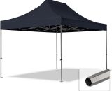 Intent24.fr - toolport PopUp Gazebo Party Tent 3x4,5m - without side panels premium 100% waterproof roof marquee black - black