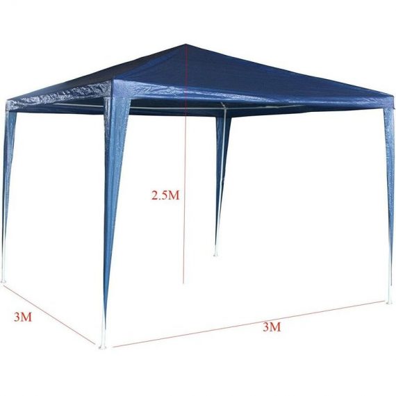 Day Plus - Pop up Gazebo with no sides 3m x 3m, Heavy Duty Waterproof Instant Sun Shade And Block Wind, Party Tent Outdoor Garden Easy Set up Shelter ZD-3X3-B-NEW