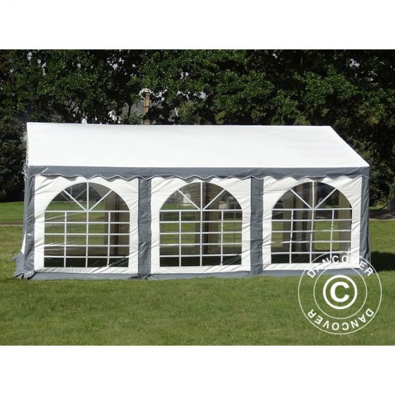 Marquee Party tent Pavilion Original 3x6 m PVC, Grey/White - White / Grey 5710828363595 5710828363595