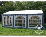 Marquee Party tent Pavilion Original 4x6 m PVC, Grey/White - White / Grey 5710828364042 5710828364042