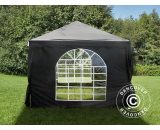 Marquee Party tent Pavilion unico 3x3 m, Black - Black 5710828556607 5710828556607
