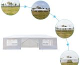 Lifcausal - Eight Sides Two Doors Waterproof Tent with Spiral Tubes 3 x 9m GTUK37527211