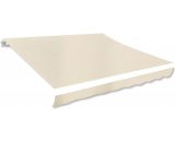 Awning Top Sunshade Canvas Cream 3x25m (Frame Not Included) 4502190995075 VDUK141013