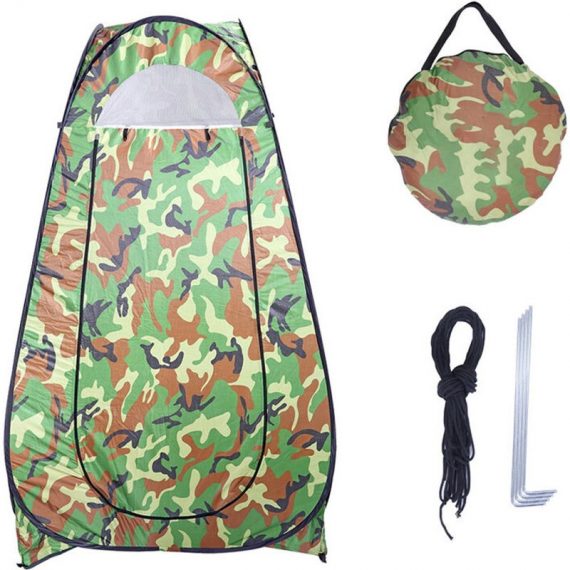Axhup - Privacy Shower Tent, Portable Pop Up Camping Toilet Tent with Carrying Bag for Outdoor Camping (Camouflage Color) 5080300224899 U1K01922115