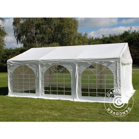Marquee Party tent Pavilion Original 4x6 m pvc, White - White 5710828364165 5710828364165