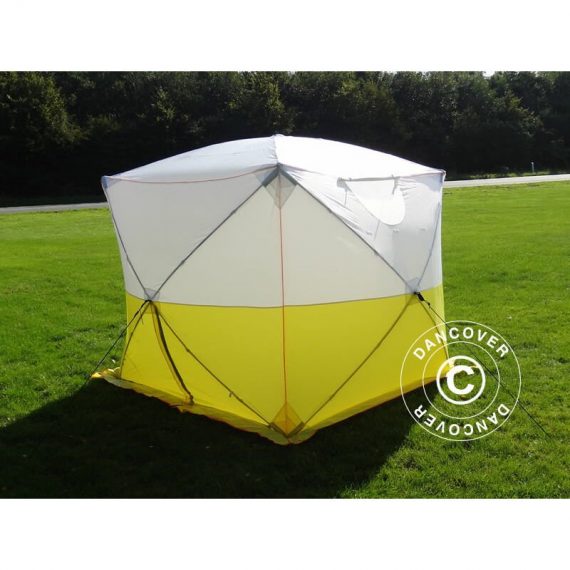Work tent, Basic 1.8x1.8x2 m, White/yellow - White / yellow 5710828264120 5710828264120