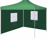 Devenirriche - Foldable Tent with 2 Walls 3x3 m Green - Green MM-41585