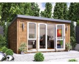 Dunster House Ltd. - Garden Office Titania 4.5m x 3.5m - Insulated Studio Pod Home Office Study Room Double Glazing Toughened Glass 5055438719135 7307