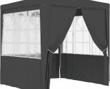 Devenirriche - Professional Party Tent Side Walls 2.5x2.5 m Anthracite 90 g/m - Anthracite MM-44451
