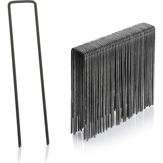 Set of 50 Steel Fixing Stakes H150mm, L25mm, Ø2.9mm 2982590408504 WYY-OSQI-UK1240