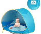 BR-Vie Shop Beach Tent Anti UV Baby Pop Up Play Tent Tents for Camping Waterproof Small Tent Kids Games Tent Play Tents Blue,117x79x70cm LOW023784