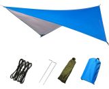 BR-Vie Camping Tent Tarp, Waterproof Rain Fly Tarp for Camping Outdoor UV Protection Shelter Footprint for Outdoor Camping Backpacking Hiking Hammock LOW025124