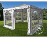 Pagoda Marquee Party tent Pavilion Exclusive 5x5 m PVC, White - White 5710828375321 5710828375321