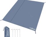 Waterproof Tear-resistant Tent Tarp Thicken Picnic Tarp Tent Mat Hard-wearing Beach Pad for Hiking Traveling Backpacking,Quadrilateral XL(for 5-6 4502190673706 SP18170A-5