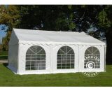 Marquee Party tent Pavilion SEMI PRO Plus 7x7 m PVC, White - White 5710828376595 5710828376595