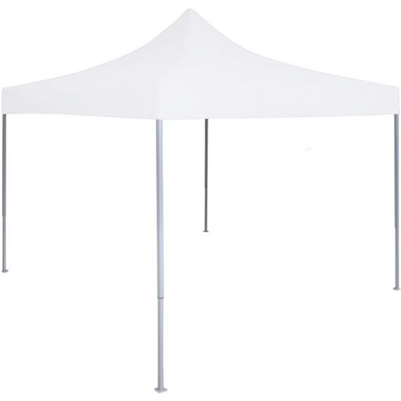 Professional Folding Party Tent 2x2 m Steel White - White MM-44727