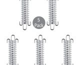 Kartokner - 5 Pieces Tent Spring Loop, Stainless Steel Spring Clasp, Solar Sailing Kit, Sail Shade Fasteners, Used For Outdoor Camping Accessories 9347799142575 KAR020220391