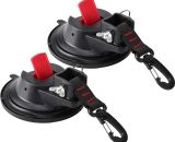 2 Pack Suction Cup Anchor Heavy Duty Tie Down Securing Hook Universal for Car Truck Hot,Black 9347799255374 kar020220430