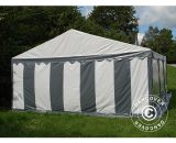 Dancover - Marquee Party tent Pavilion Original 6x6 m pvc, Grey/White - White / Grey 5710828373198 5710828373198