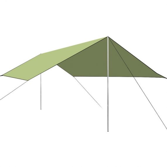 Superseller - Camping Awning Canopy uv Protection Rain Fly Tarp Sunshade Shelter Picnic Blanket for Outdoor Camping Hiking Backpacking Picnic 805384215756 Y18380GR-S|750