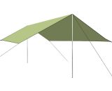 Superseller - Camping Awning Canopy uv Protection Rain Fly Tarp Sunshade Shelter Picnic Blanket for Outdoor Camping Hiking Backpacking Picnic 805384215749 Y18380GR-M|750