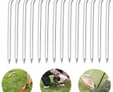 Qersta - Camping Pegs, Pegs Tent Peg, Tent Peg, 14 Pieces Tent Pegs, Aluminum Tent Pegs for Outdoor Camping Gardening 18cm 9661545511805 QE-8912