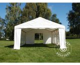Marquee Party tent Pavilion Original 4x6 m PVC, 'Arched', White - White 5710828389212 5710828389212