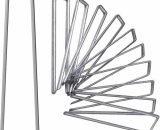 Tent and Gazebo Accessory 30cm Galvanized Garden Staple Stakes, 25 U-Shaped Rustproof Garden Staples for Secure Lawn Cloth 6286500469712 SZUK-11236