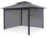 Grandezza Cortina, Garden Pavilion, 3x3m, 4 Side Panels - Blumfeldt 4060656450365 4060656450365