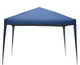 Wottes - Waterproof portable folding tent outdoor garden picnic party beach tent 3x3M - Navy blue 5704142170038 03uk24580699