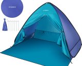Lifcausal - tomshoo Automatic Instant Pop Up Beach Tent Lightweight Outdoor Beach Shade Sun Shelter Tent Canopy Cabana with Carry Bag sky blue 4502190362631 DS_SP18391BL_SY221011