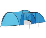 Devenirriche - Camping Igloo Tent 650x240x190 cm 8 Person Blue - Blue MM-48635