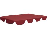 Vidaxl - Replacement Canopy for Garden Swing 270 g/m² Wine Red 188/168x110/145 cm Red 8720286116050 8720286116050