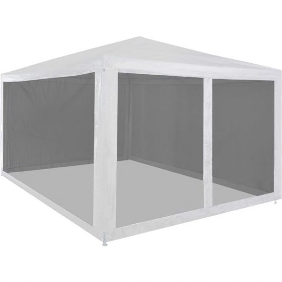 Vidaxl - Party Tent with 4 Mesh Sidewalls 4x3 m White 8718475709503 8718475709503