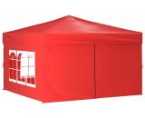 Vidaxl - Folding Party Tent with Sidewalls Red 3x3 m Red 8720286974612 8720286974612