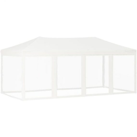 Folding Party Tent with Sidewalls White 3x6 m Vidaxl White 8720286974865 8720286974865