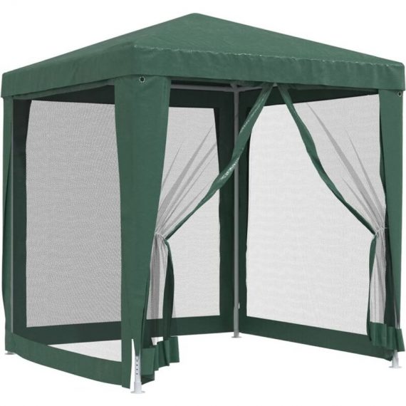 Vidaxl - Party Tent with 4 Mesh Sidewalls Green 2x2 m HDPE Green 8720287021735 8720287021735