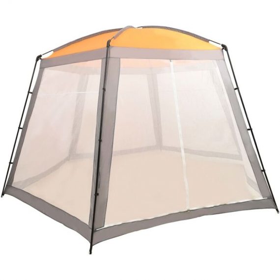Topdeal - Pool Tent Fabric 500x433x250 cm Grey FF93045_UK 7894236249561 FF93045_UK