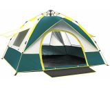 Bearsu - Windproof automatic camping tent green 200 x 150 x 125cm 2-3 person PYP-8670