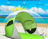4 Person Pop Up Beach Tent UV Sun Protection UPF 50+ Waterproof Shelter W/ Bag 615200228194 GP11614GN