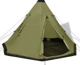 Hommoo - 4-person Tent Green VD32240 VD32240_UK