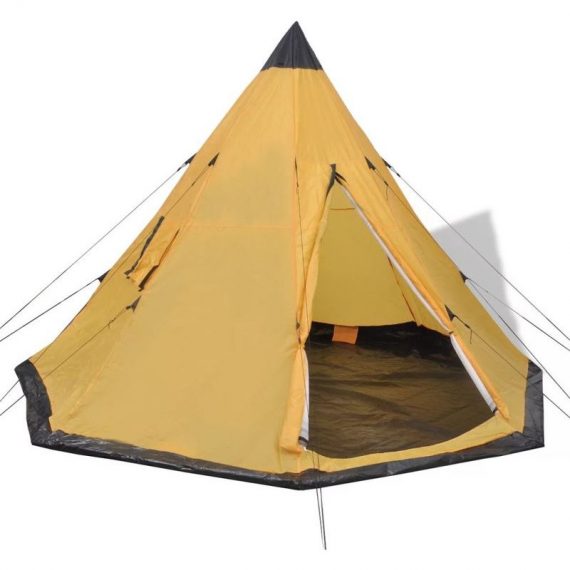 Hommoo - 4-person Tent Yellow VD32241 8077991250297 VD32241_UK